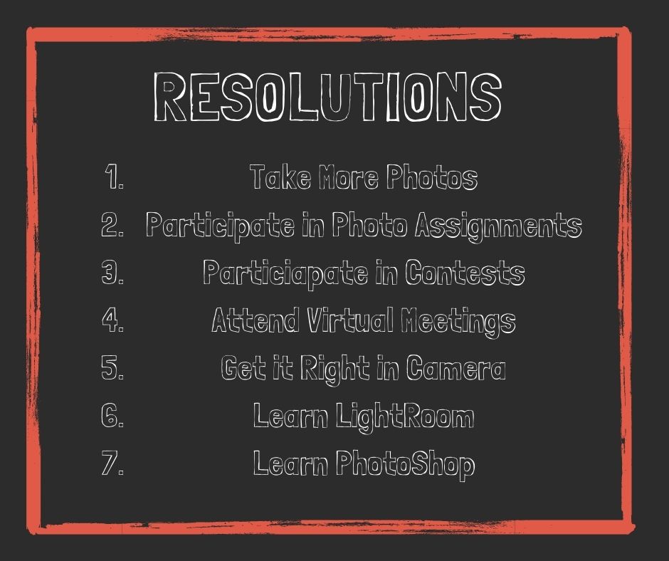 January Photo Assignment – Resolutions