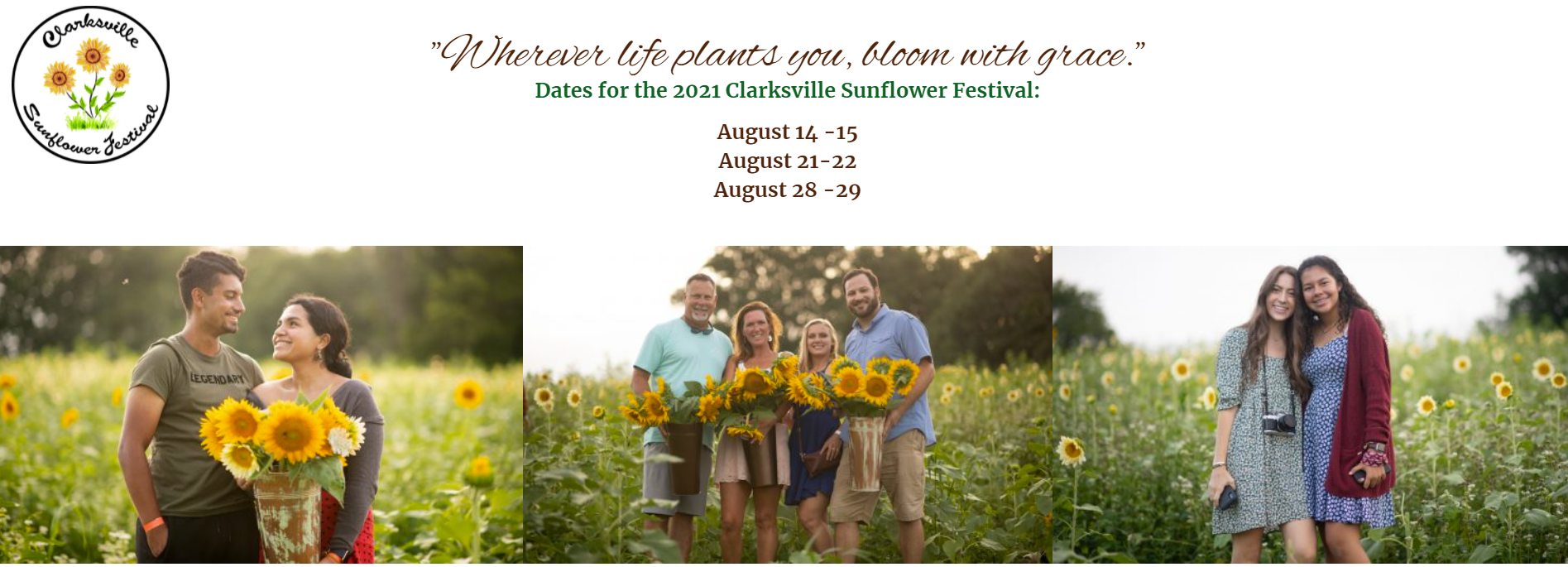 2021 Aug. 28: Photo Opportunity – Clarksville Sunflower Festival
