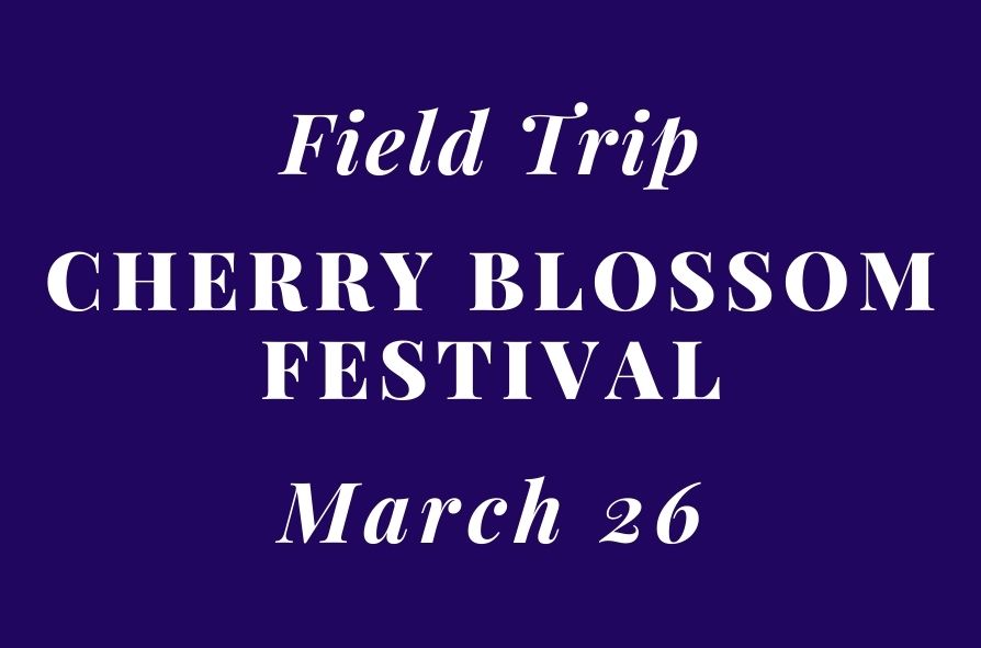 2022 Mar. 26: Field Trip – Cherry Blossom Festival
